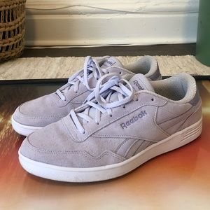 Reebok lilac suede sneakers